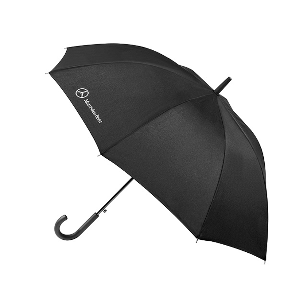 Зонт-трость Mercedes-Benz Stick Umbrella Style, Black 2017, артикул B66958371Официальная коллекция Mercedes, 2017 год