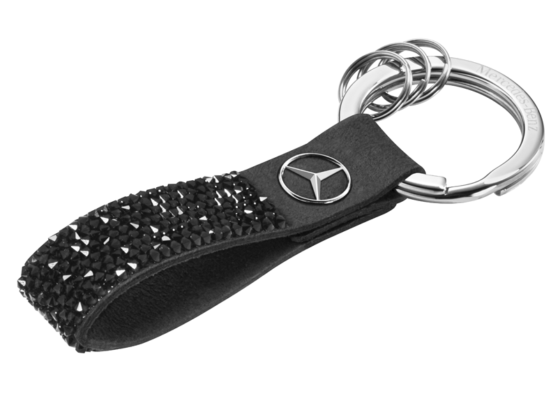Брелок Mercedes-Benz Key Ring, Milano, Black, Swarovski