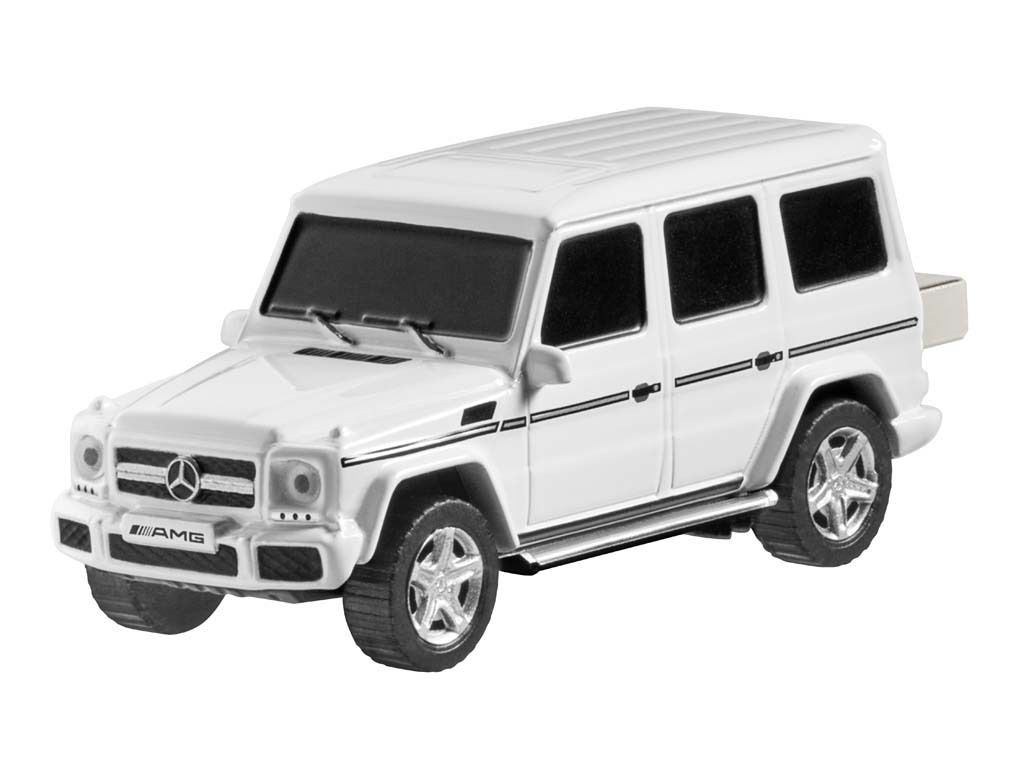 Флешка Mercedes-Benz G 65 USB Stick, 16GB, AMG, White/Black, артикул B66953229Официальная коллекция Mercedes, 2017 год