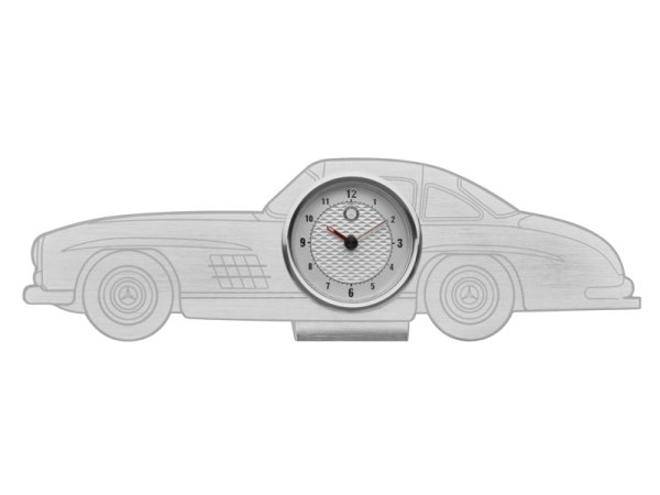 Настольные часы Mercedes-Benz Desk Clock, 300 SL, Silver-coloured