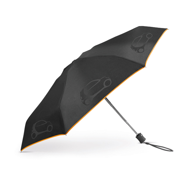 Складной зонт Smart Compact Umbrella, Black-Orange,